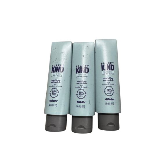 Planet Kind by Gillette Nourishing Moisturizer Cucumber Vitamin E Lot of 3 - Picture 1 of 2